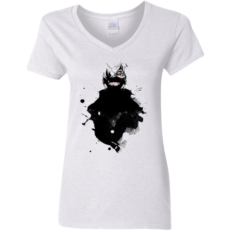 T-Shirts White / S Spirit Kaneki Women's V-Neck T-Shirt