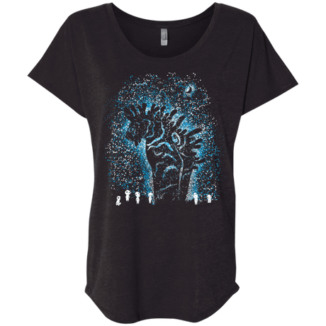 T-Shirts Vintage Black / X-Small Spirits In The Night Triblend Dolman Sleeve