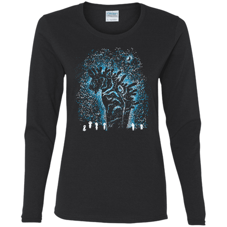 T-Shirts Black / S Spirits In The Night Women's Long Sleeve T-Shirt