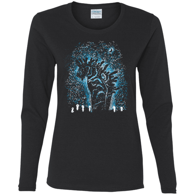 T-Shirts Black / S Spirits In The Night Women's Long Sleeve T-Shirt