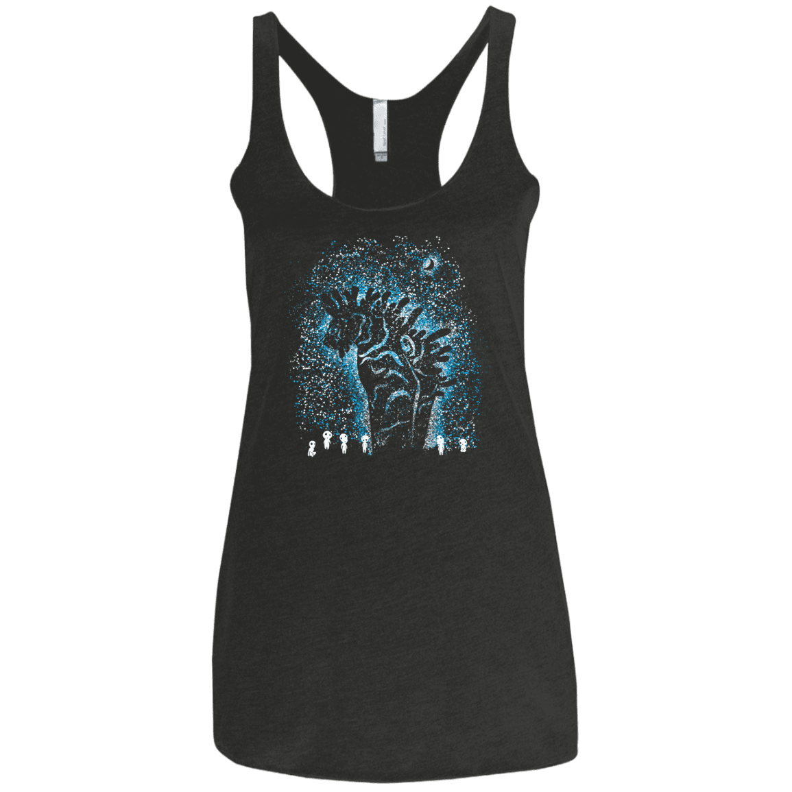 T-Shirts Vintage Black / X-Small Spirits In The Night Women's Triblend Racerback Tank