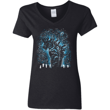 T-Shirts Black / S Spirits In The Night Women's V-Neck T-Shirt