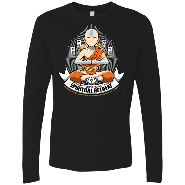 T-Shirts Black / Small SPIRITUAL RETREATT Men's Premium Long Sleeve