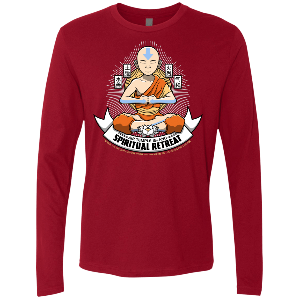 T-Shirts Cardinal / Small SPIRITUAL RETREATT Men's Premium Long Sleeve