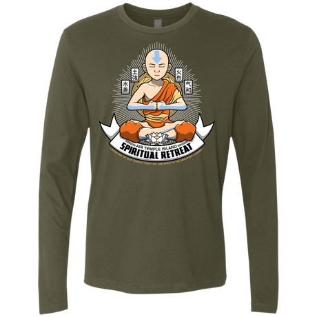 T-Shirts Military Green / Small SPIRITUAL RETREATT Men's Premium Long Sleeve