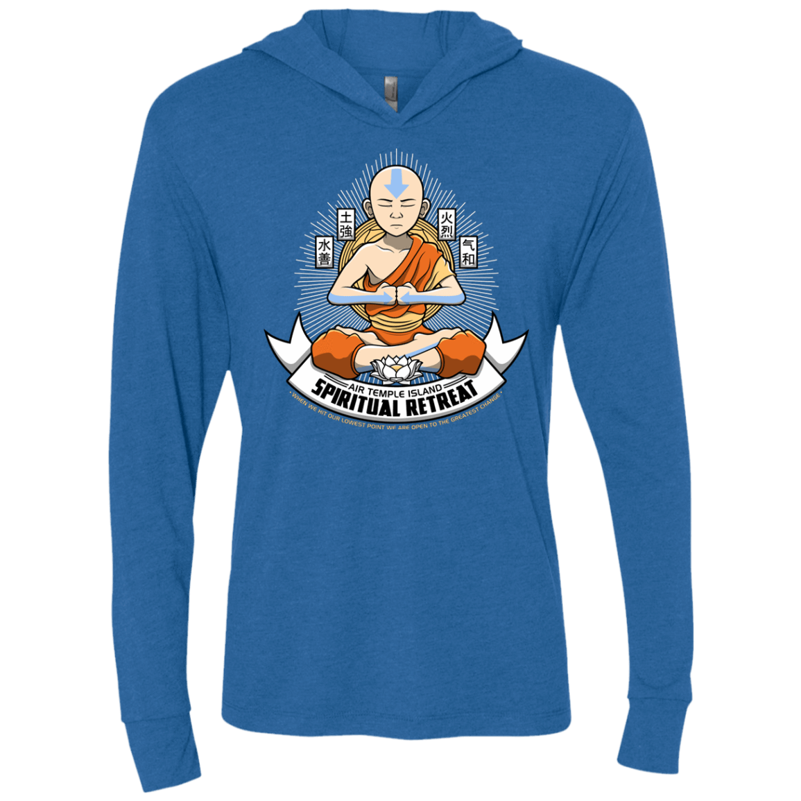 T-Shirts Vintage Royal / X-Small SPIRITUAL RETREATT Triblend Long Sleeve Hoodie Tee