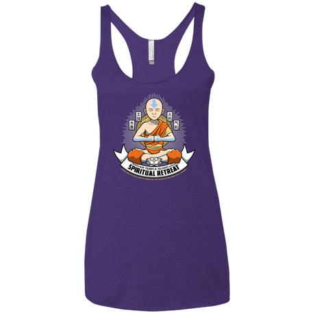 T-Shirts Purple / X-Small SPIRITUAL RETREATT Women's Triblend Racerback Tank