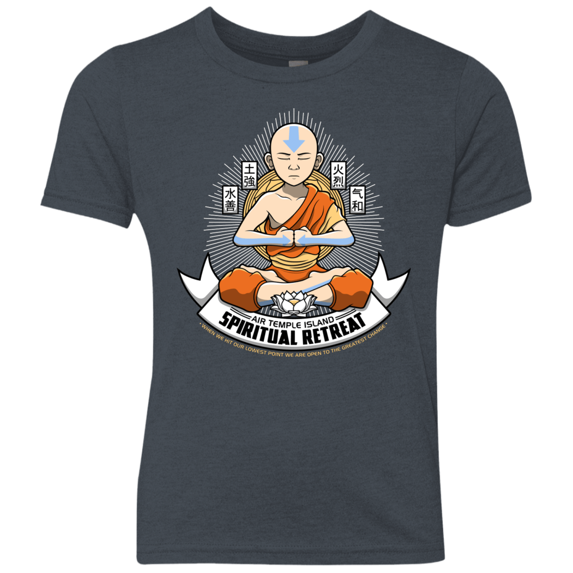 T-Shirts Vintage Navy / YXS SPIRITUAL RETREATT Youth Triblend T-Shirt