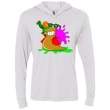 T-Shirts Heather White / X-Small Splash party Triblend Long Sleeve Hoodie Tee