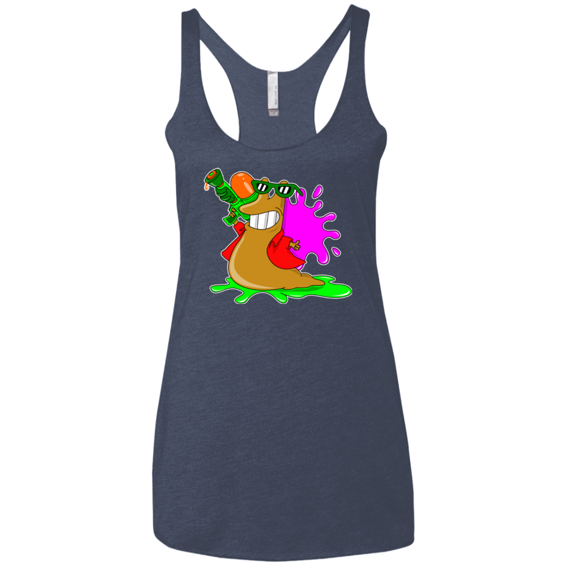 T-Shirts Vintage Navy / X-Small Splash party Women's Triblend Racerback Tank