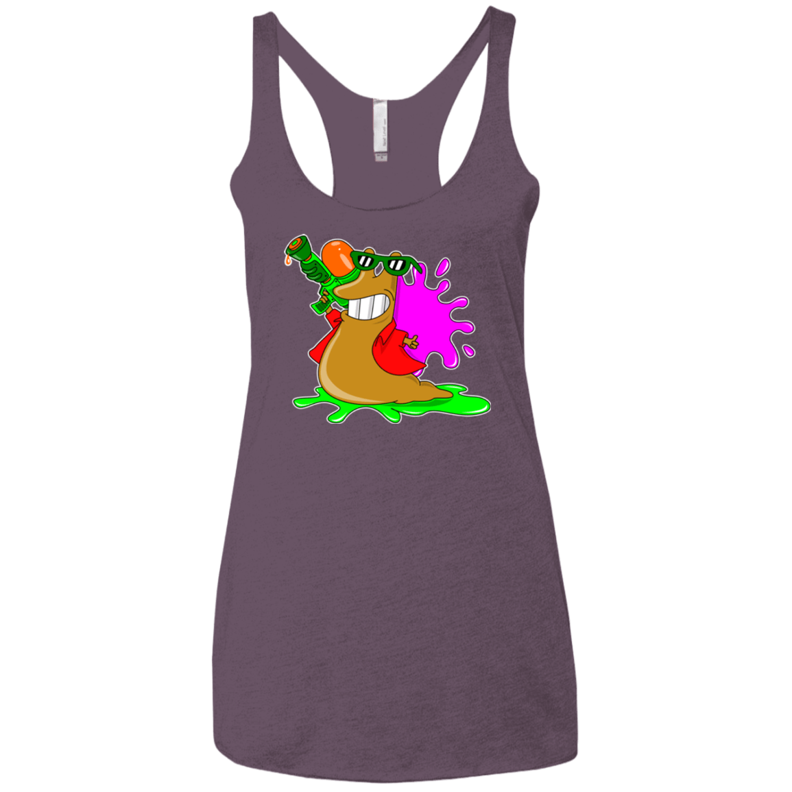 T-Shirts Vintage Purple / X-Small Splash party Women's Triblend Racerback Tank