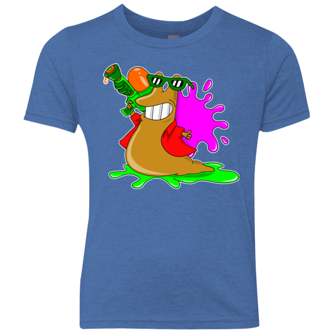 T-Shirts Vintage Royal / YXS Splash party Youth Triblend T-Shirt