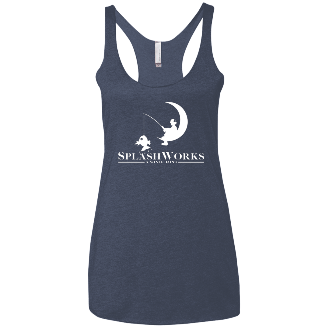T-Shirts Vintage Navy / X-Small Splash Works Women's Triblend Racerback Tank