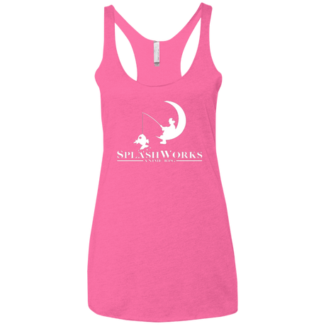 T-Shirts Vintage Pink / X-Small Splash Works Women's Triblend Racerback Tank
