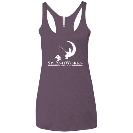 T-Shirts Vintage Purple / X-Small Splash Works Women's Triblend Racerback Tank