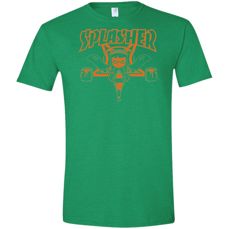 T-Shirts Heather Irish Green / S SPLASHER Men's Semi-Fitted Softstyle