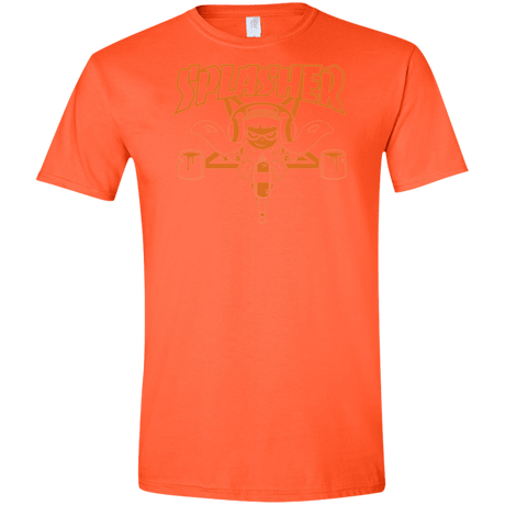 T-Shirts Orange / S SPLASHER Men's Semi-Fitted Softstyle