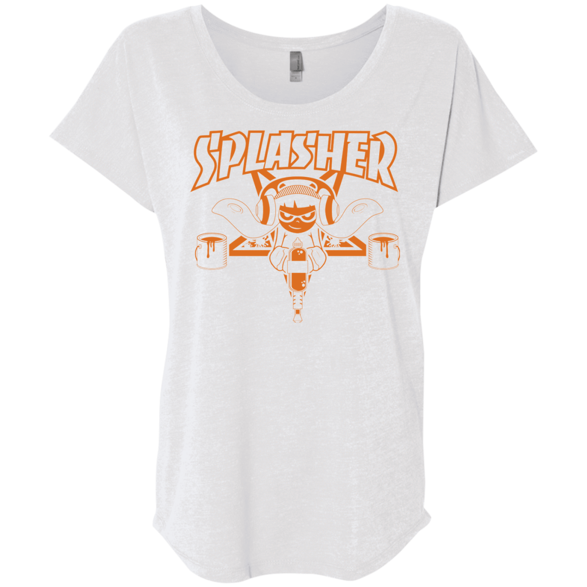 T-Shirts Heather White / X-Small SPLASHER Triblend Dolman Sleeve