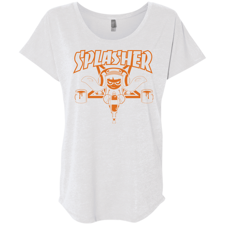 T-Shirts Heather White / X-Small SPLASHER Triblend Dolman Sleeve