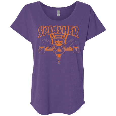 T-Shirts Purple Rush / X-Small SPLASHER Triblend Dolman Sleeve