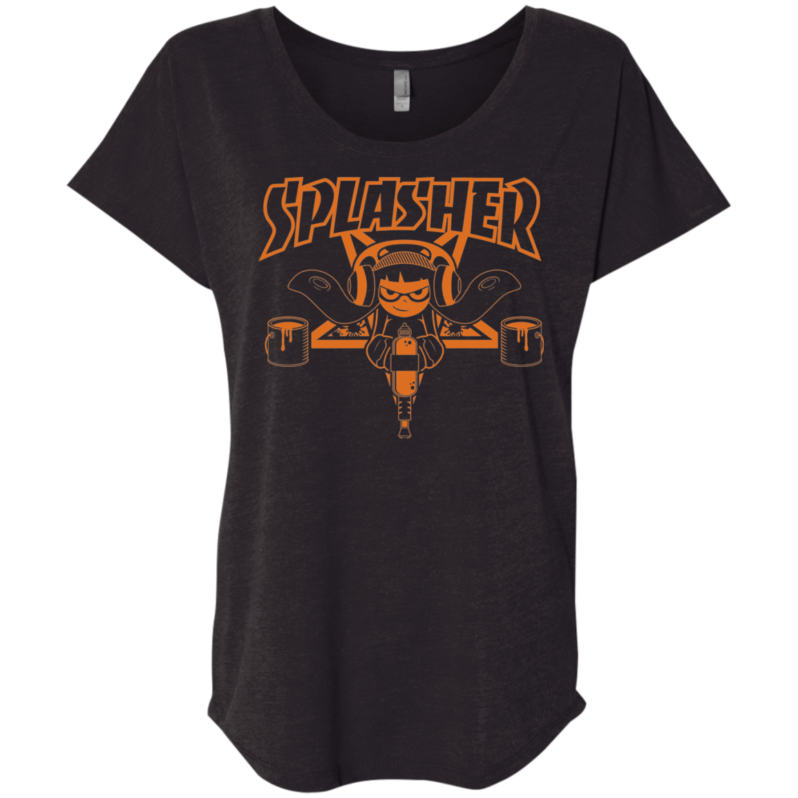 T-Shirts Vintage Black / X-Small SPLASHER Triblend Dolman Sleeve