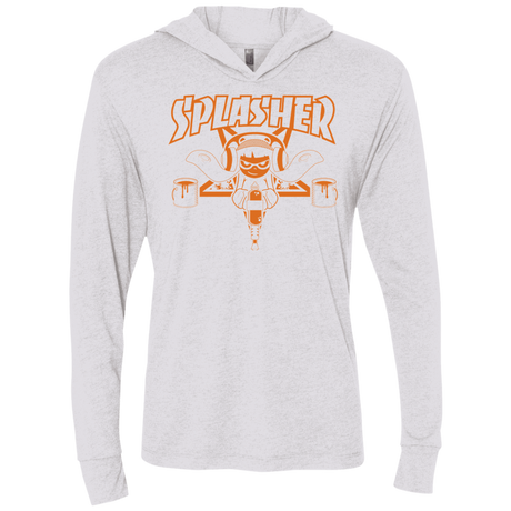 T-Shirts Heather White / X-Small SPLASHER Triblend Long Sleeve Hoodie Tee