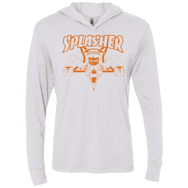T-Shirts Heather White / X-Small SPLASHER Triblend Long Sleeve Hoodie Tee