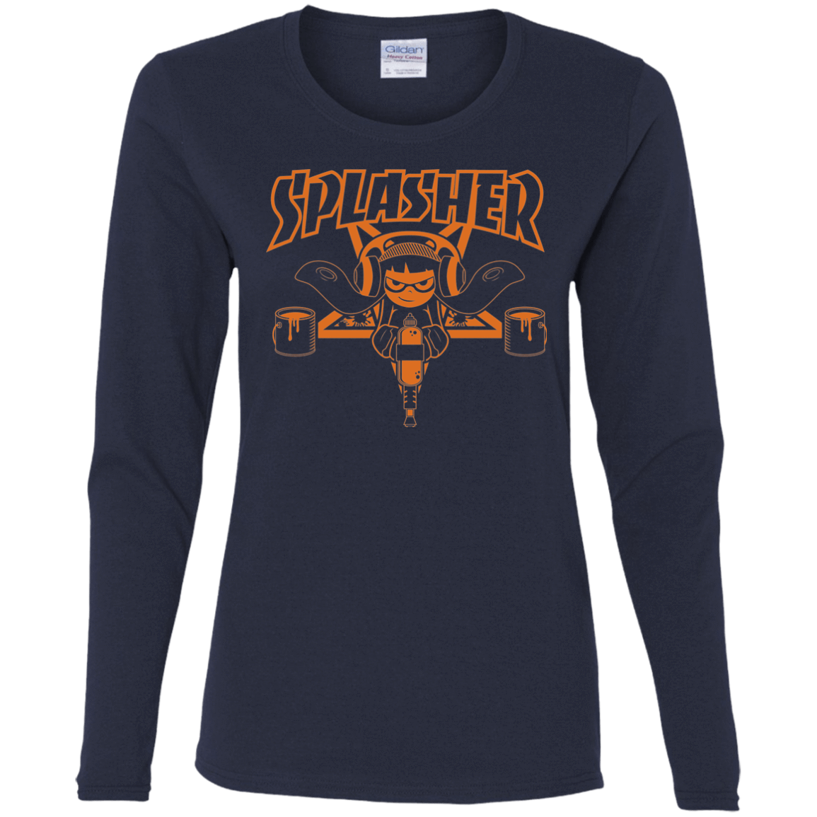 T-Shirts Navy / S SPLASHER Women's Long Sleeve T-Shirt