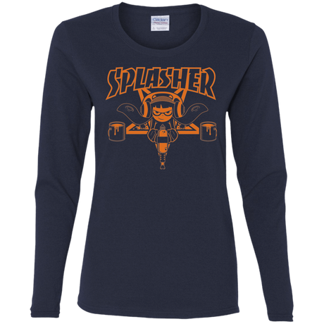 T-Shirts Navy / S SPLASHER Women's Long Sleeve T-Shirt