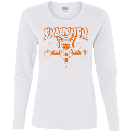 T-Shirts White / S SPLASHER Women's Long Sleeve T-Shirt