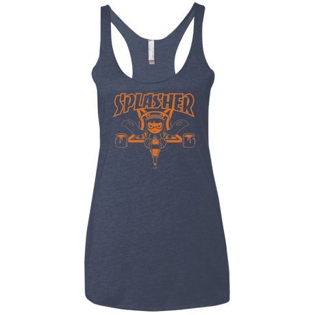 T-Shirts Vintage Navy / X-Small SPLASHER Women's Triblend Racerback Tank
