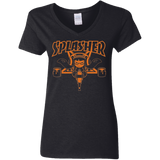 T-Shirts Black / S SPLASHER Women's V-Neck T-Shirt