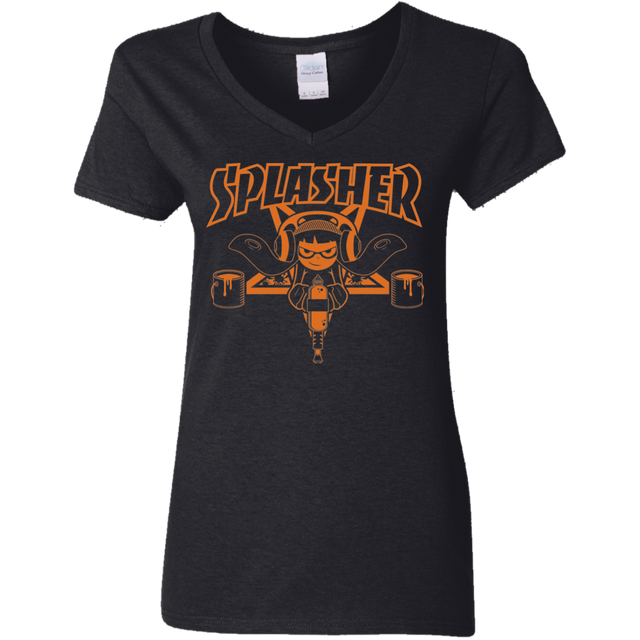 T-Shirts Black / S SPLASHER Women's V-Neck T-Shirt