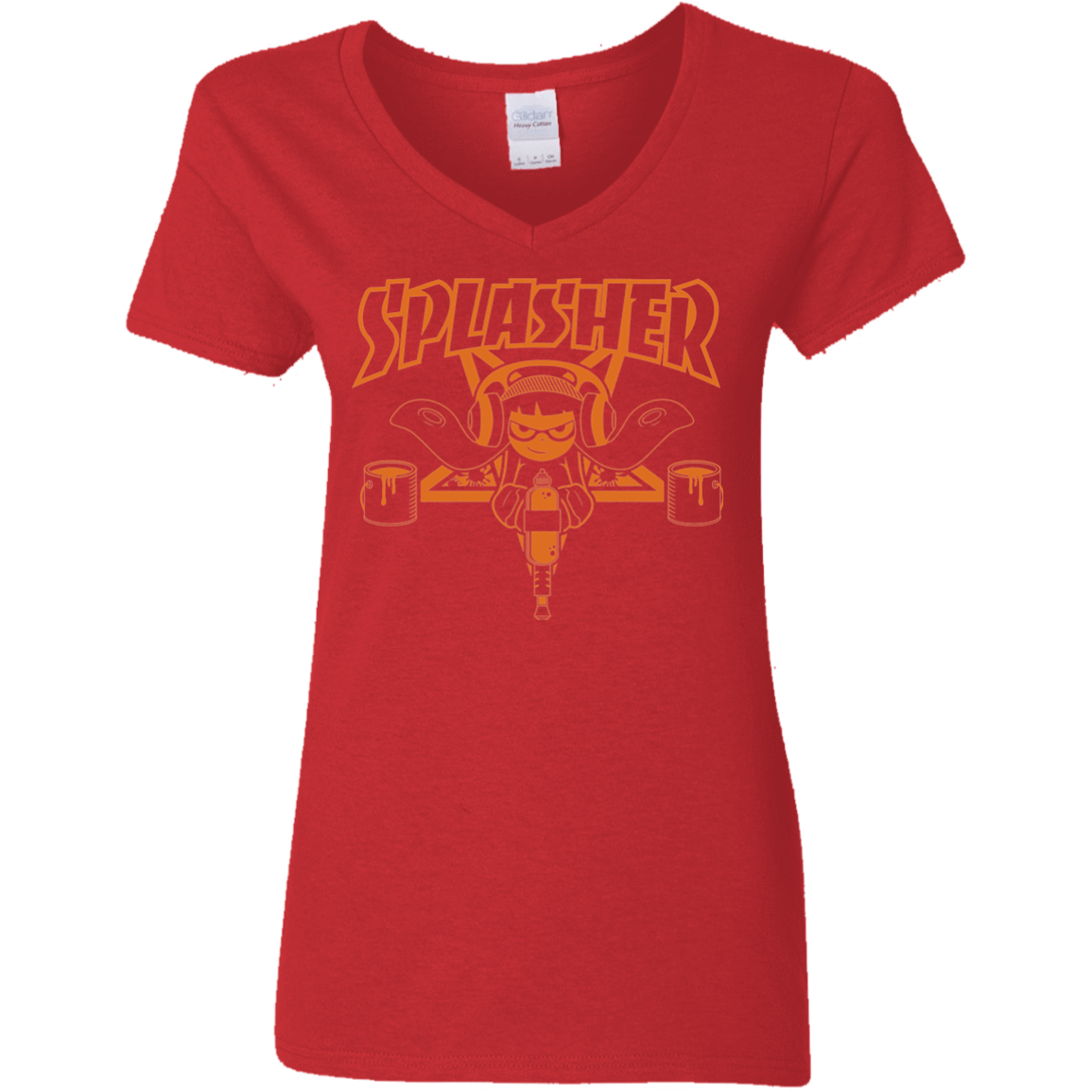 T-Shirts Red / S SPLASHER Women's V-Neck T-Shirt