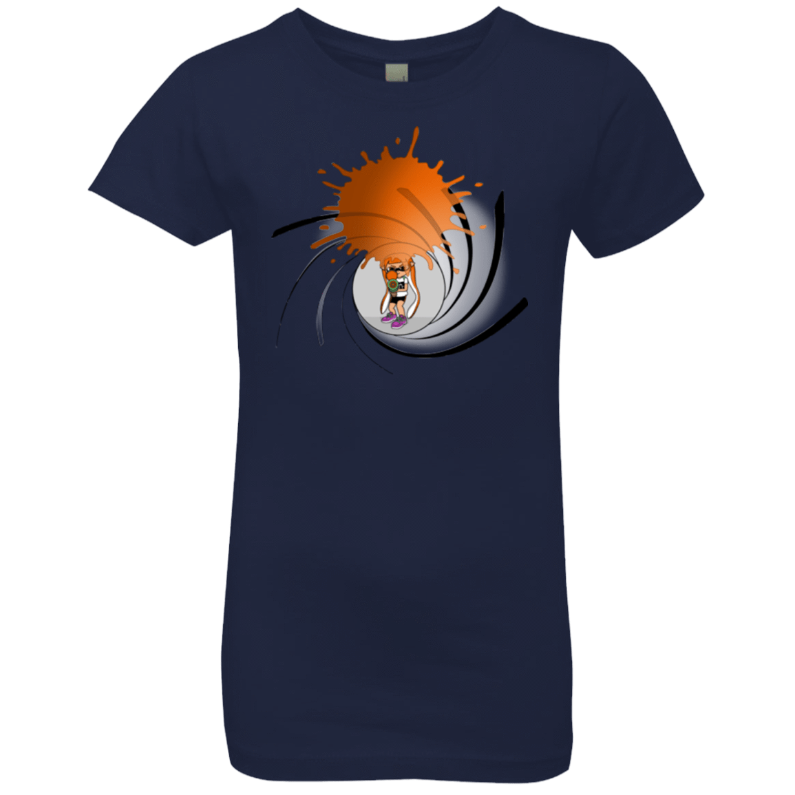 T-Shirts Midnight Navy / YXS Splat 007 Girls Premium T-Shirt