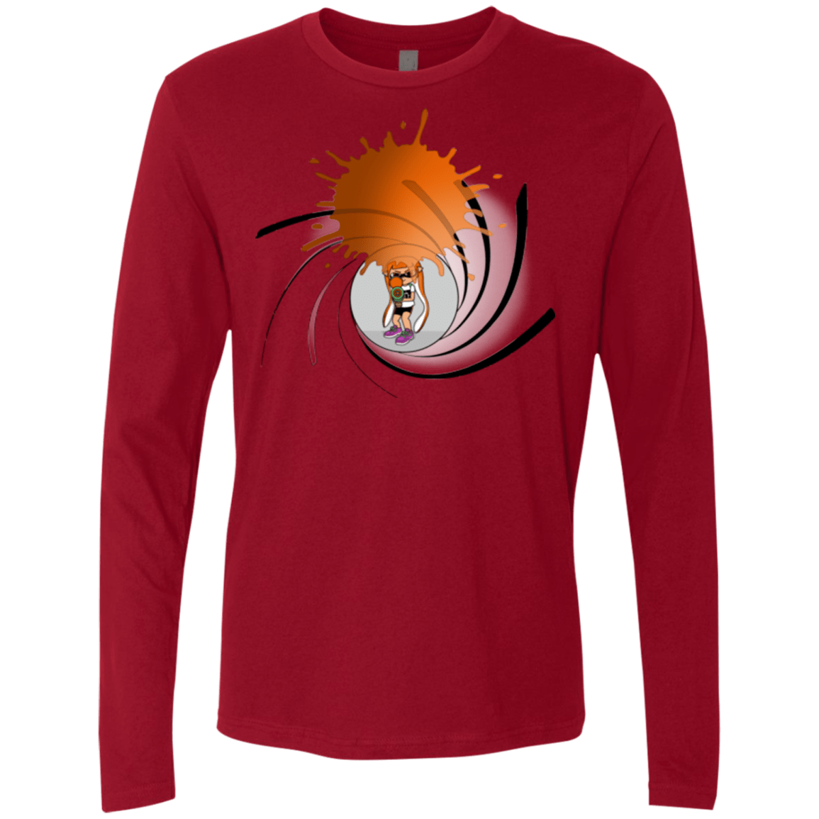 T-Shirts Cardinal / Small Splat 007 Men's Premium Long Sleeve