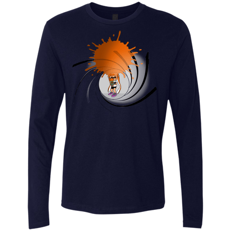 T-Shirts Midnight Navy / Small Splat 007 Men's Premium Long Sleeve