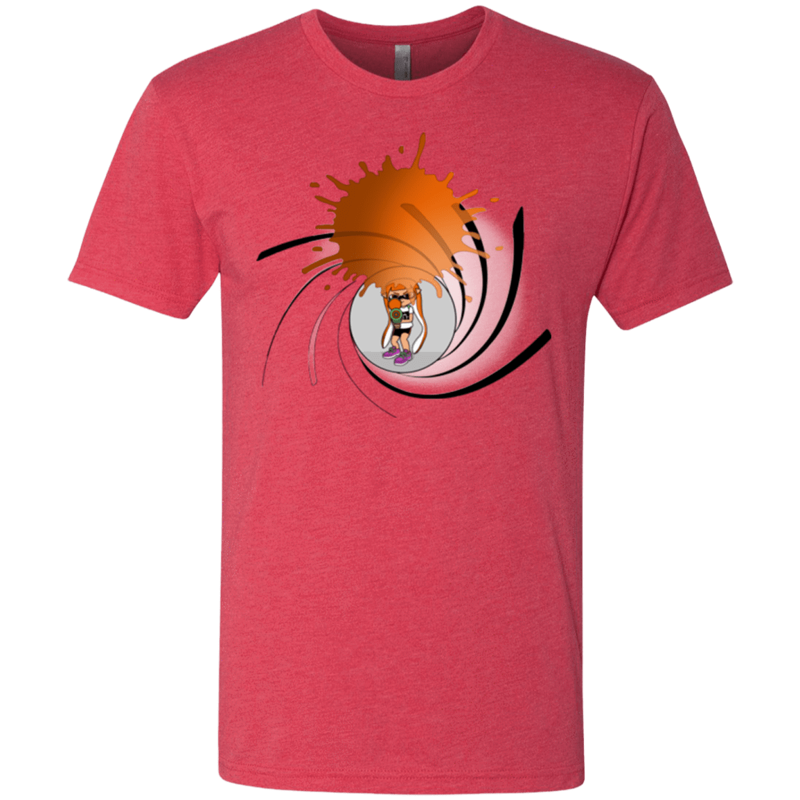 T-Shirts Vintage Red / Small Splat 007 Men's Triblend T-Shirt