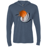 T-Shirts Indigo / X-Small Splat 007 Triblend Long Sleeve Hoodie Tee