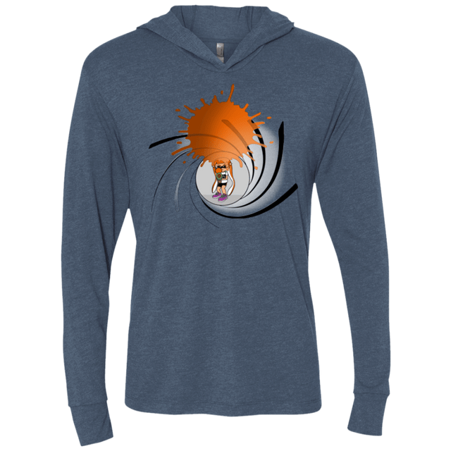 T-Shirts Indigo / X-Small Splat 007 Triblend Long Sleeve Hoodie Tee