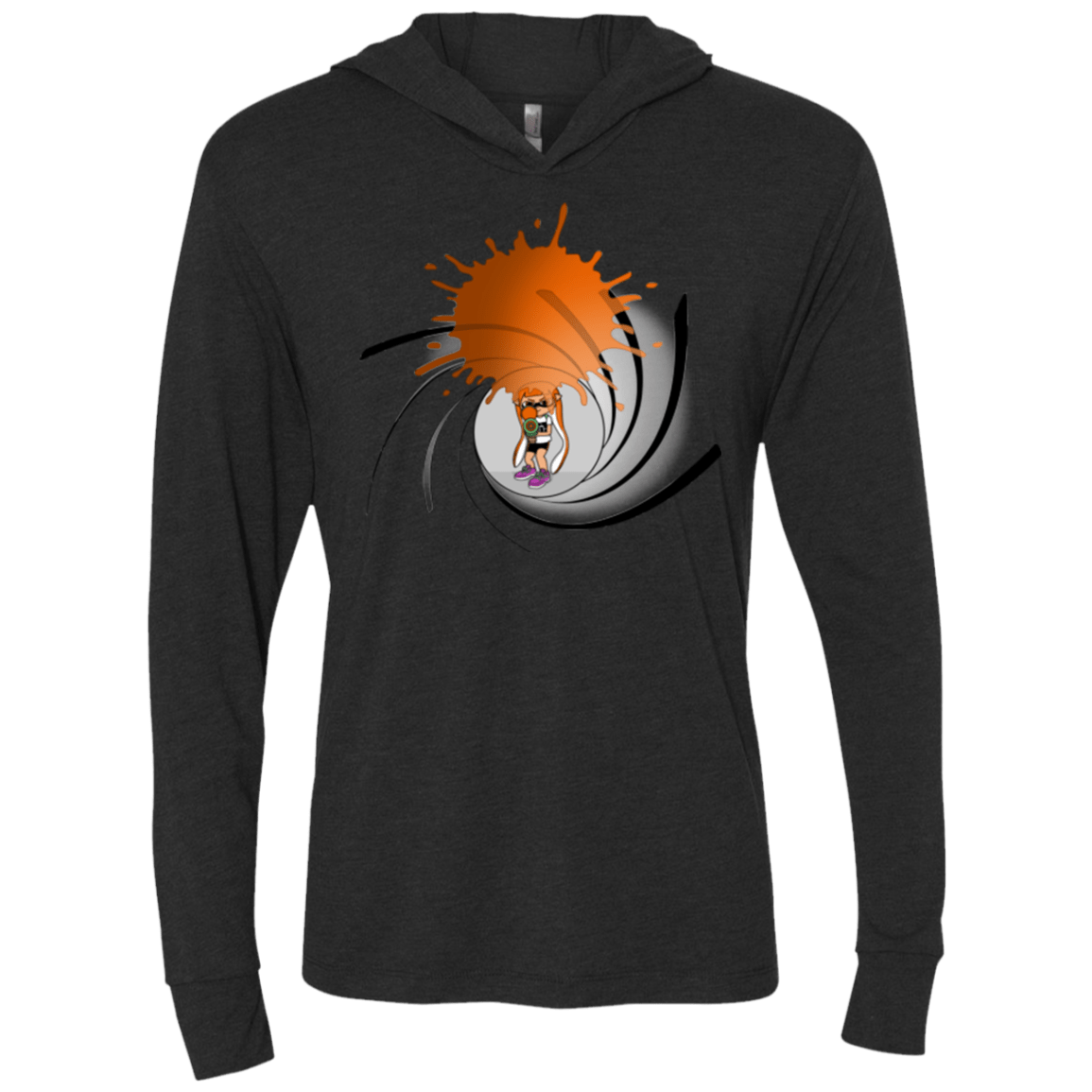 T-Shirts Vintage Black / X-Small Splat 007 Triblend Long Sleeve Hoodie Tee