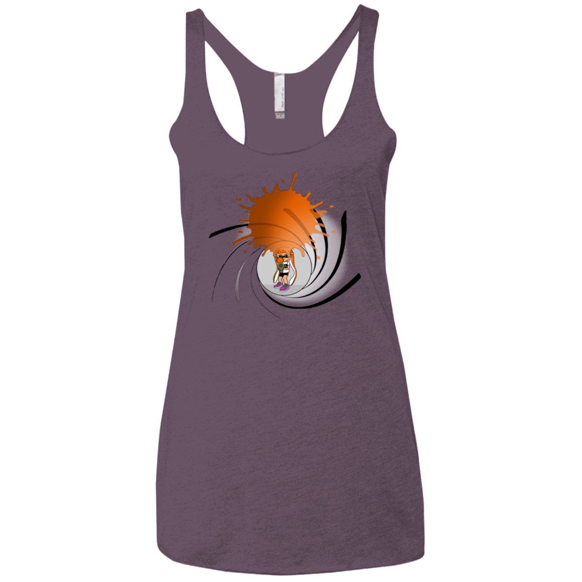 T-Shirts Vintage Purple / X-Small Splat 007 Women's Triblend Racerback Tank
