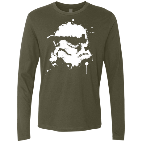 T-Shirts Military Green / Small Splatted Helmet Men's Premium Long Sleeve