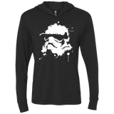 T-Shirts Vintage Black / X-Small Splatted Helmet Triblend Long Sleeve Hoodie Tee