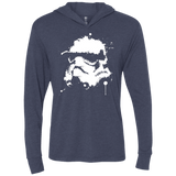 T-Shirts Vintage Navy / X-Small Splatted Helmet Triblend Long Sleeve Hoodie Tee