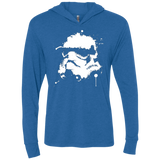 T-Shirts Vintage Royal / X-Small Splatted Helmet Triblend Long Sleeve Hoodie Tee