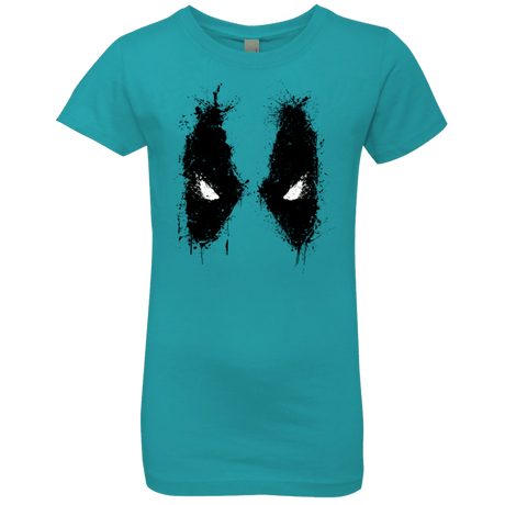 T-Shirts Tahiti Blue / YXS Splatted Merc Girls Premium T-Shirt