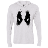 T-Shirts Heather White / X-Small Splatted Merc Triblend Long Sleeve Hoodie Tee