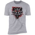 T-Shirts Heather Grey / S Splatter White Wolf Men's Premium T-Shirt