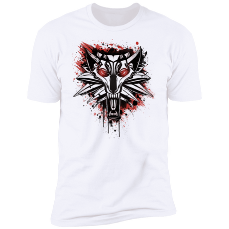 T-Shirts White / S Splatter White Wolf Men's Premium T-Shirt
